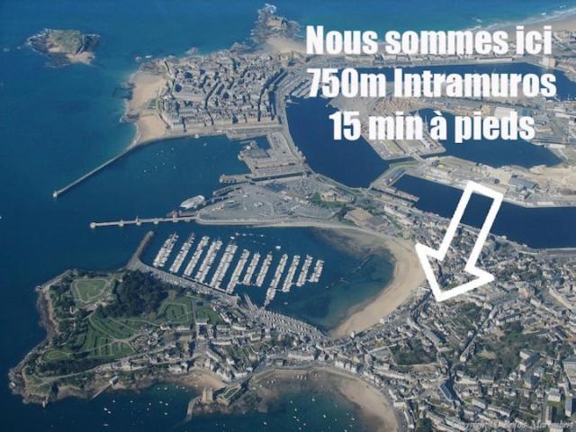 La Cabane - Petit Studio Mansarde - Plage 50M - Rue Gratuite Saint-Malo Exterior foto